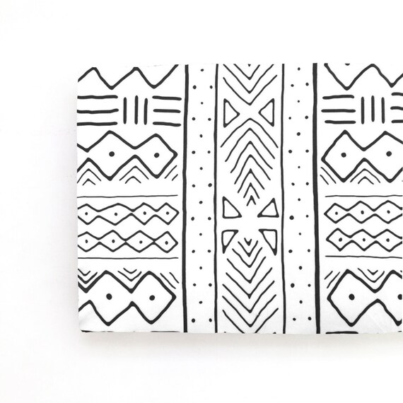 mudcloth changing pad cover