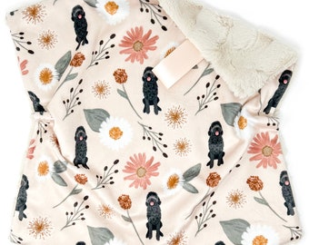 Lovey, Baby Blanket, or Adult Blanket: Choose Your Own Pup! Lovey. Personalized Dog Blanket. Doodle. Bernese Mountain Dog. Frenchie. Floral.