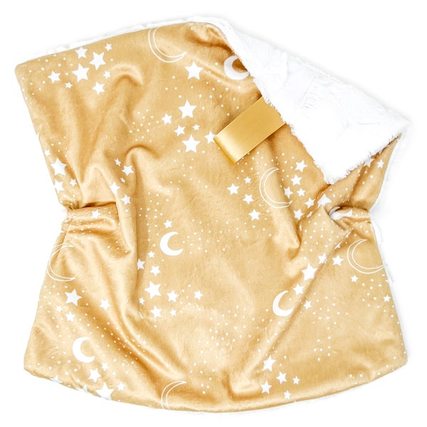 Lovey: Golden Moon Star Dust. Lovey. Star Lovey. Moon Lovey. Lovie. Baby Lovey. Lovie. Minky Lovey. Lovey for Babies. Baby Gift.