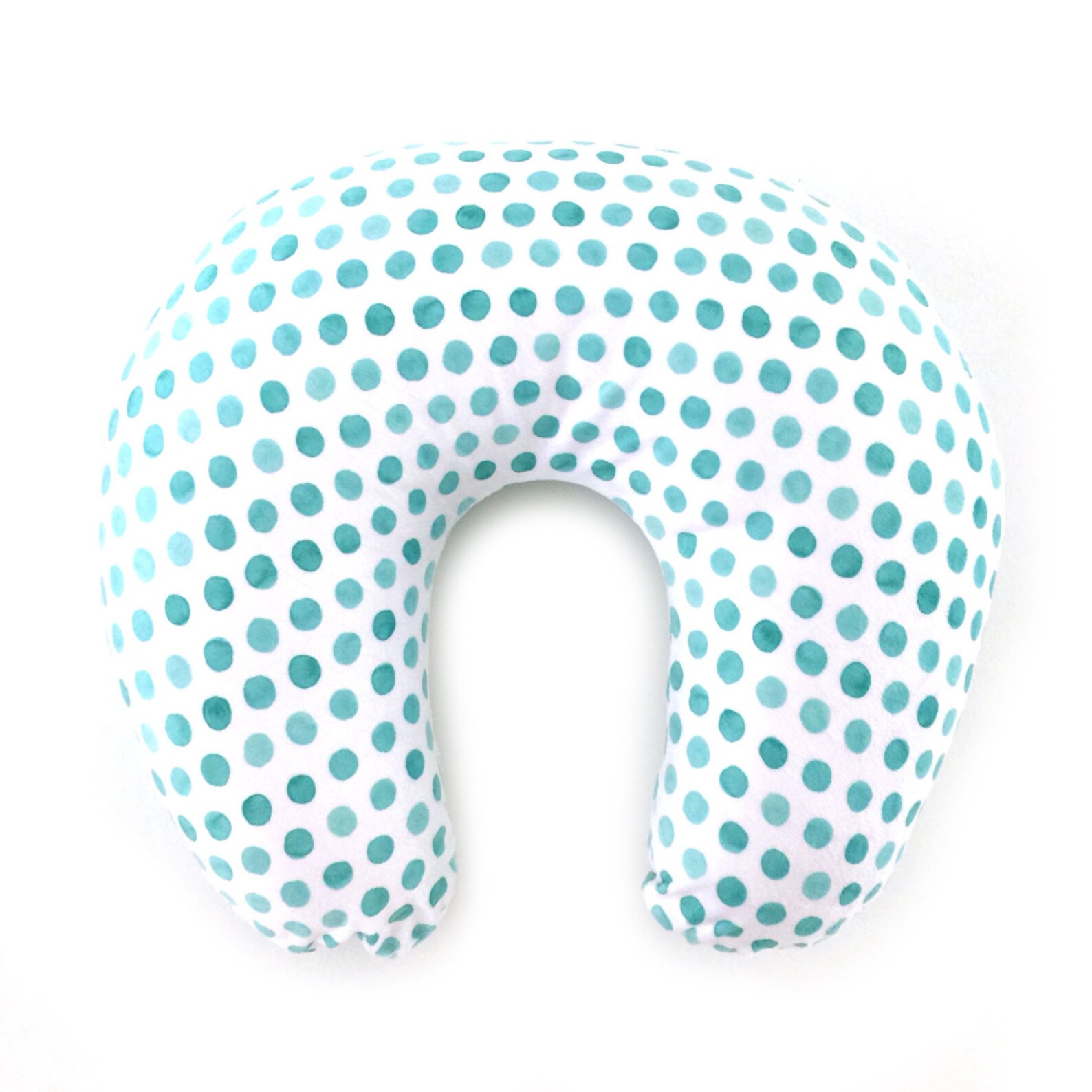 Nursing Pillow Cover Watercolor Turquoise Dots. Nursing Etsy