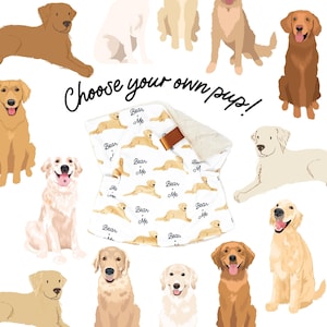 Lovey: Personalized Golden Retriever. Dog and Me Baby Gift. Names. Dogs. Puppies. Dog Owner New Parent Gift. Custom Dog Gift. Dog Nursery.