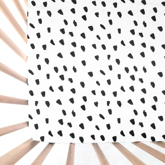 minky dot crib sheet