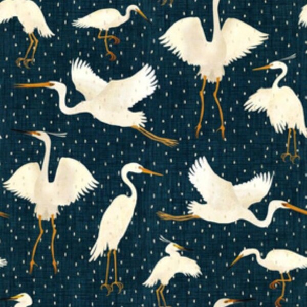 Heron Pattern Print Blanket