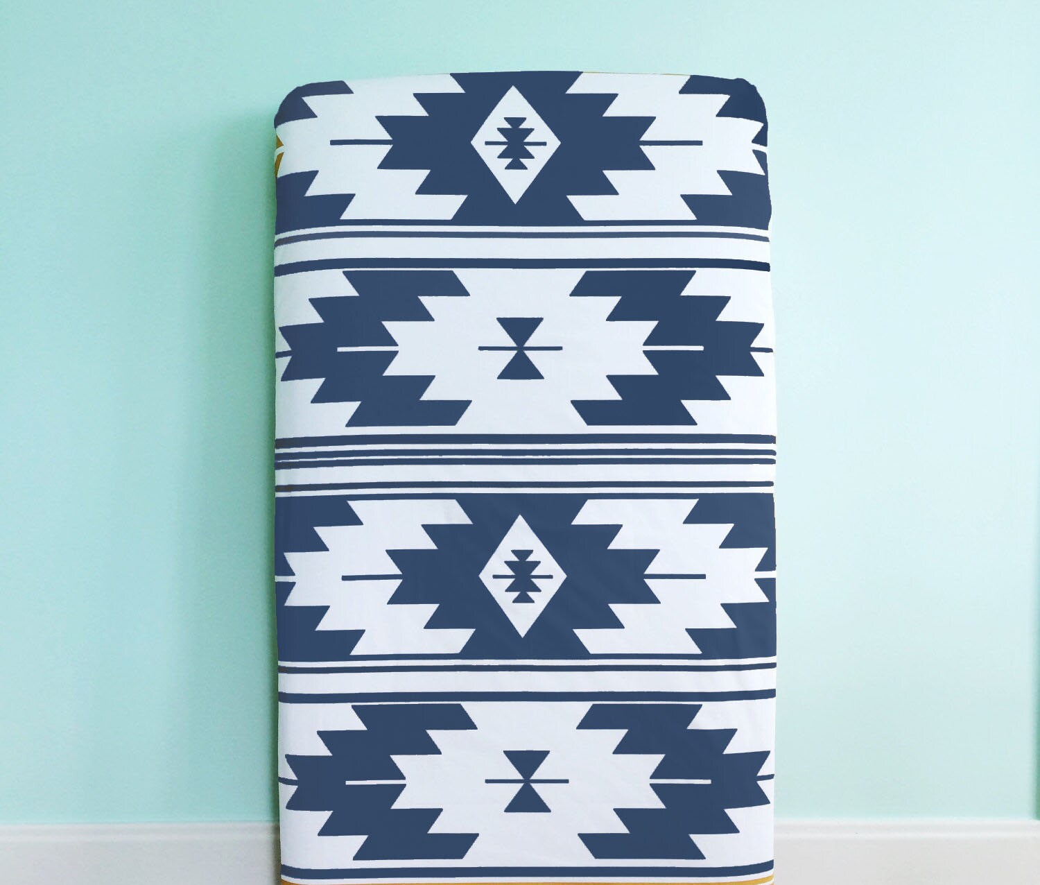 Crib Sheet Navy Kilim. Fitted Crib Sheet. Baby Bedding. Crib Etsy