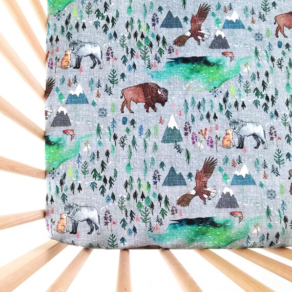 bison crib bedding