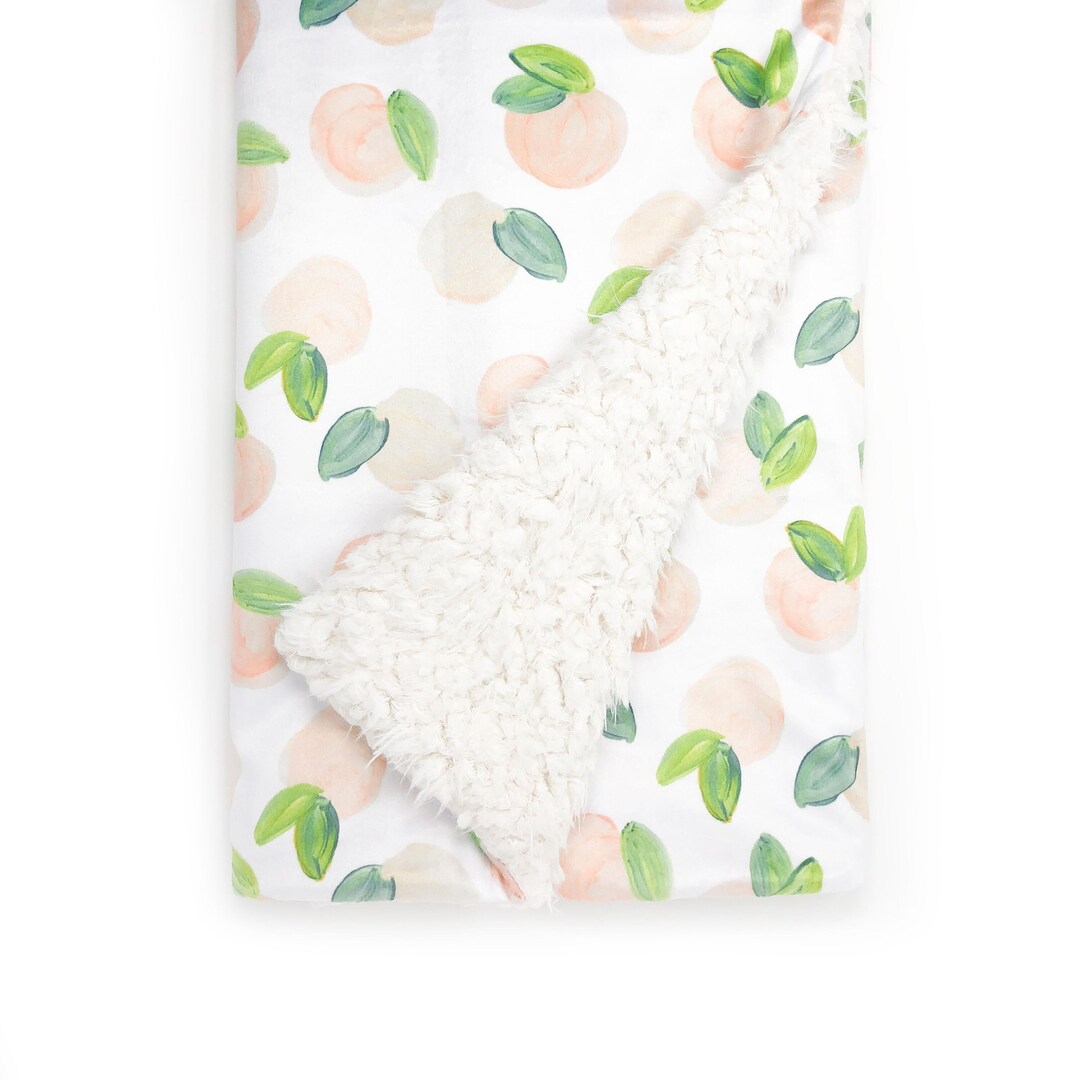 Baby Blanket Sweet Peach. Baby Blanket. Minky Blanket. Minky Baby