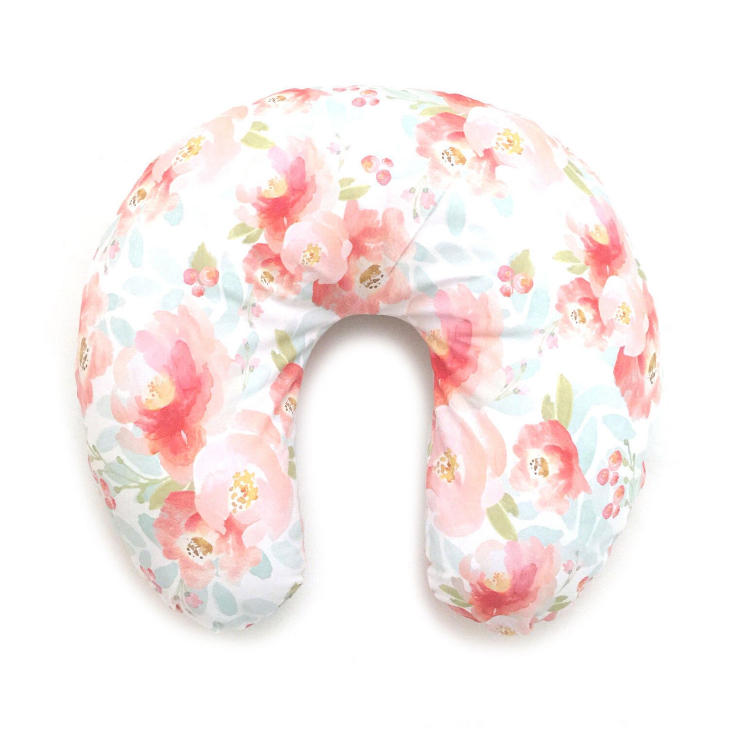 Nursing Pillow Cover Pink Plush Floral. Nursing Pillow. Etsy