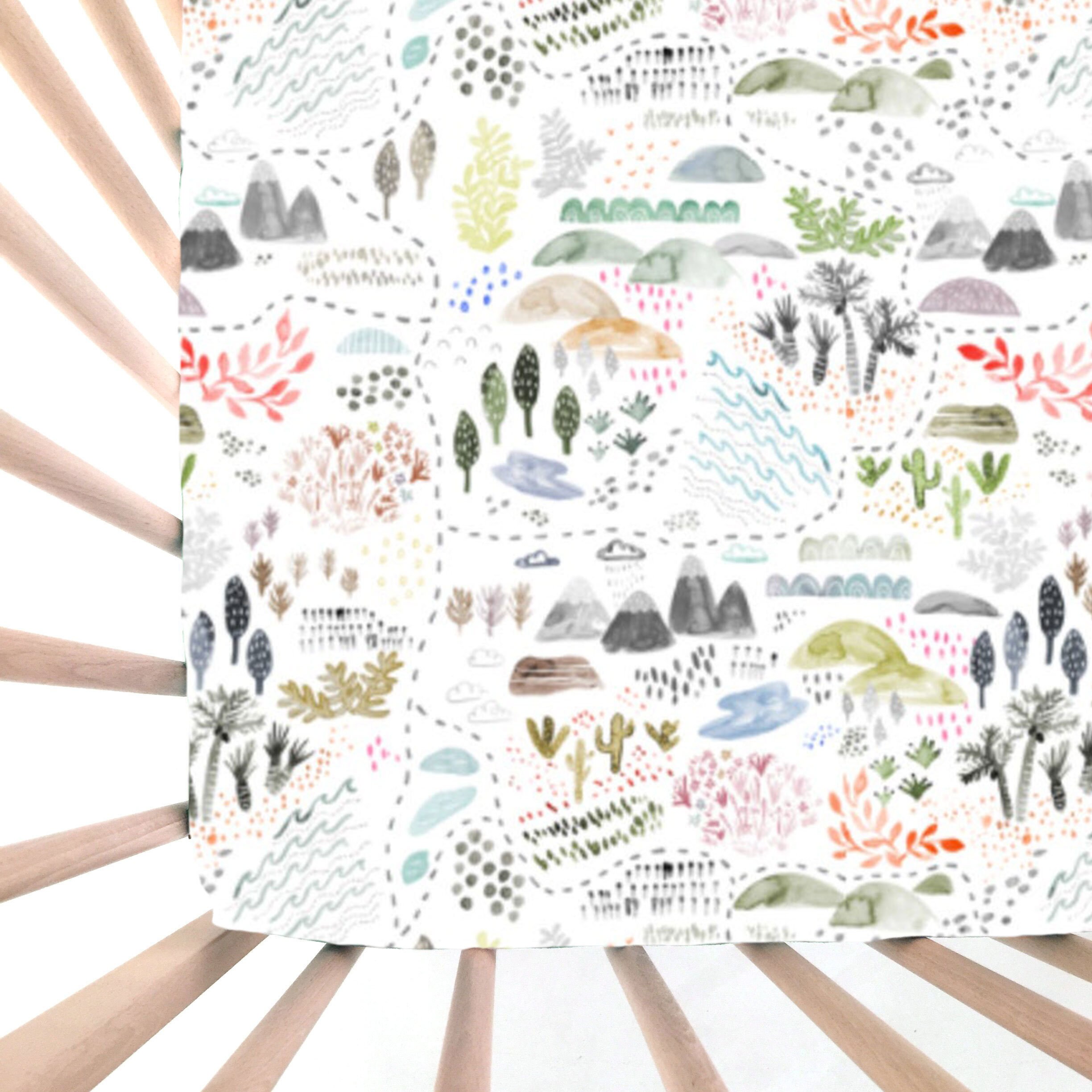 mountain crib sheets