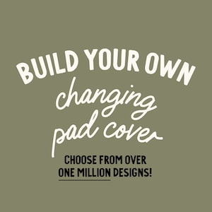 Custom Changing Pad Cover: made to work with 16x32x4 changing pads. Minky. Organic Cotton. Pick Your Own Fabric. Custom Nursery.