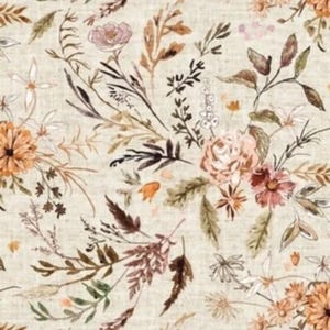 Lovey, Baby Blanket, or Adult Blanket: Delilah Floral. Floral Lovey. Floral Blanket. Mustard Floral Lovey. Baby Gift.