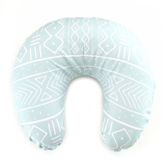 Nursing Pillow Cover: Mint Mudcloth Nursing Pillow Cover MUDCLOTH boy