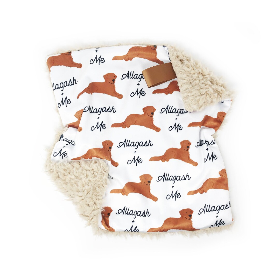 Lovey Baby Blanket or Adult Blanket Personalized Red Golden Etsy