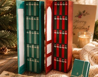 Christmas Book Advent Calendar 2026 – 25 Mini Classic Books, Literary Countdown Calendar, Cozy Christmas Gift for Book Lovers