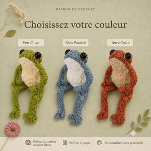 Patron Crochet Grenouille Amigurumi PDF, Grenouille au Crochet, Modèle Amigurumi Débutant, Téléchargement Immédiat, Patron en Français image 6