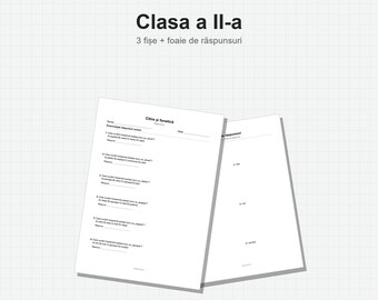 Fișe Citire și Fonetică Clasa a II-a – Sinonime, PDF + Răspunsuri