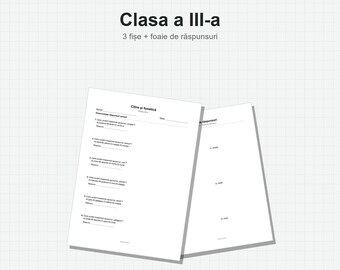 Fișe Citire și Fonetică Clasa a III-a – Antonime, PDF + Răspunsuri