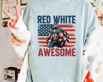 4th of July Captain America T, Shirt, patriotic USA tee