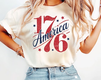 Fourth of July shirt, 1776 patriotic USA tee, American history top