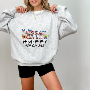 4th of July Friends Tee, Toy Story cartoon patriotic shirt image 3