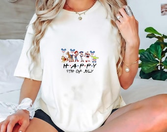 4th of July Friends Toy Shirt, Patriotic Disney Woody Buzz T, Shirt