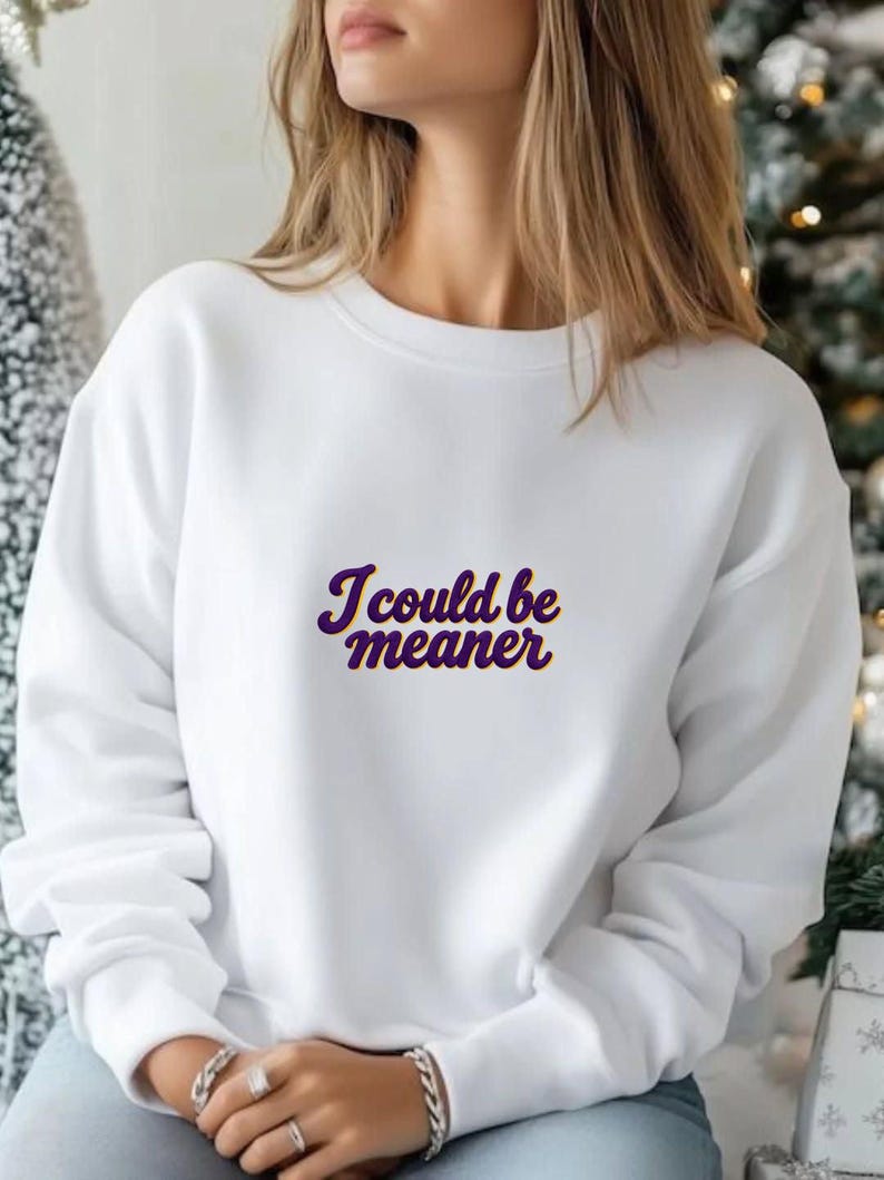 I Could Be Meaner Embroidery Design | Funny Quote Embroidery File | Hat ...