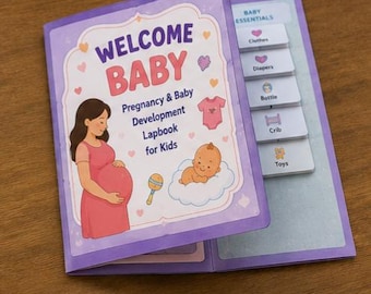 Welcome Baby Lapbook Printable | Pregnancy Development Activity (PDF Download)
