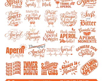 Funny German Aperol SVG | Cocktail Quote Shirt Design | Craft Your Perfect Summer Party | Cricut & Silhouette Files