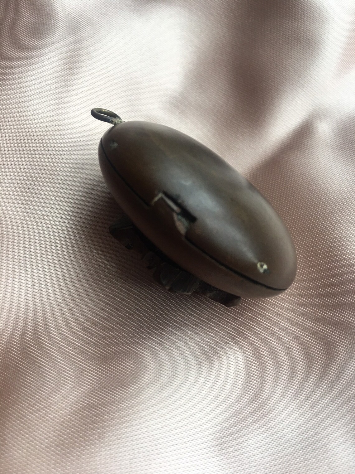 Antique Gutta Percha Grapes & Leaves Mourning Locket Etsy