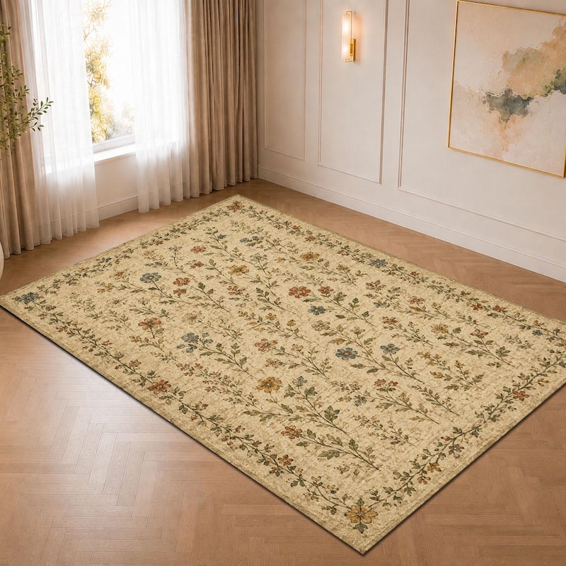Neurtral Rug Cottage Neutral Rugs - Etsy