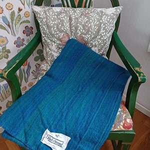 Tidstrand Sweden Extra Large Wool Blanket Viola Grasten Blue Striped Etsy