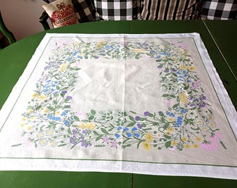 Swedish printed summer tablecloth - Meadow flowers