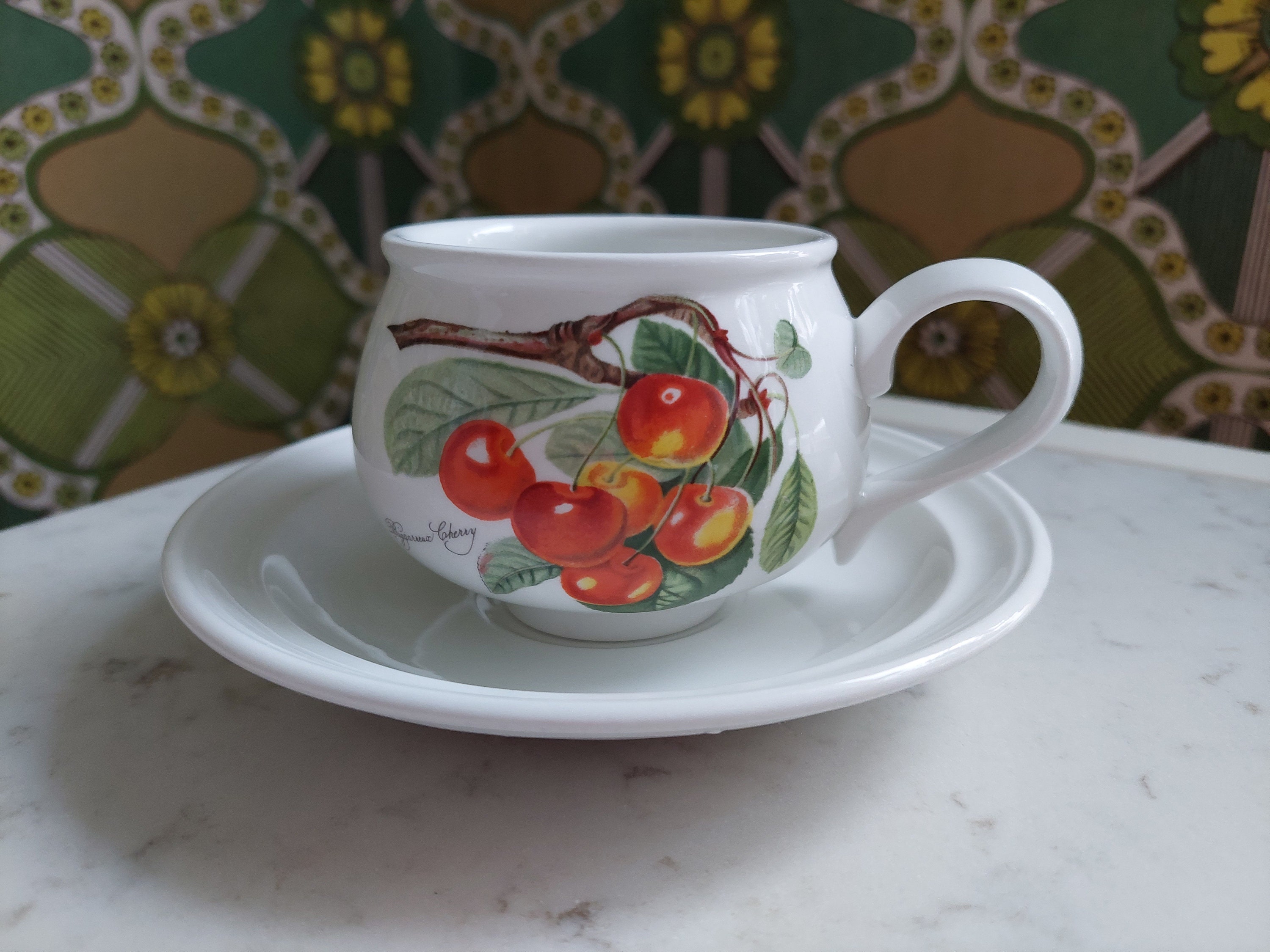 Pomona Portmeirion England Coffee Cup and Saucer - Etsy Canada