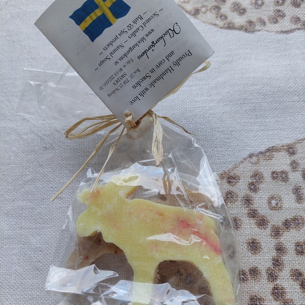 Swedish guest soaps - Moose soaps - Klockargårdens - Hand made with love and care