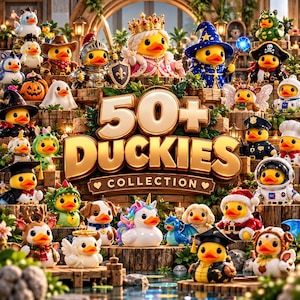 50+Duck STL Bundle Pack | Cute Bird 3D Print Files Collection | Printable Animal Figures | Mini Duck Models Digital Download