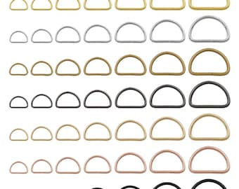 20/100pcs Metal D Ring Adjustable Buckle Clasp Strap Buckle Belt For Webbing Backpacks Straps Bags Collar Chain Buckles DIY accessories
