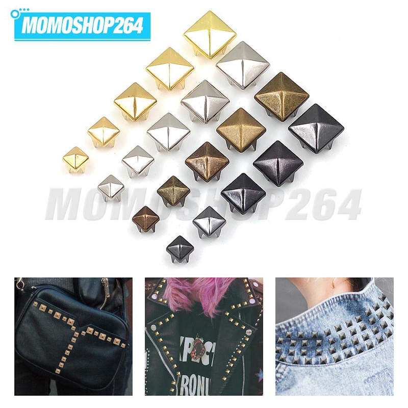 Leather Rivets Square - Etsy