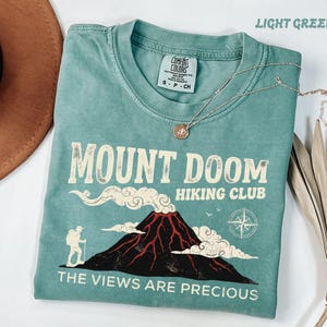 Comfort Colors® Funny Hiking Club Tee, Mount Doom Adventure Apparel, Nerdy Geeky Humor Shirt, Fantasy Fan Gift for Men and Women image 13