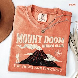 Comfort Colors® Funny Hiking Club Tee, Mount Doom Adventure Apparel, Nerdy Geeky Humor Shirt, Fantasy Fan Gift for Men and Women image 7