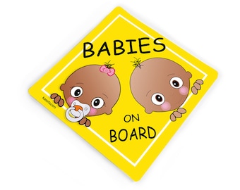 Personalised Child//Baby On Board Emoji Car Sign ~ Big Sister On Board