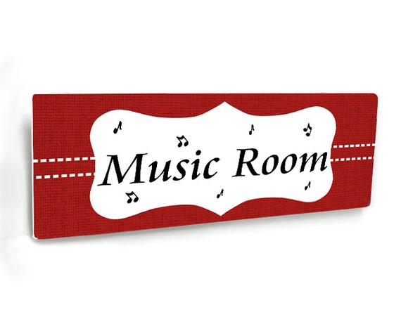 Personalized Class Decoration Red Shabby Frame Music Theme Etsy