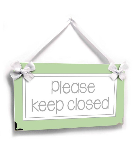 Please Keep Closed Door Sign Guests Bathroom House House Etsy