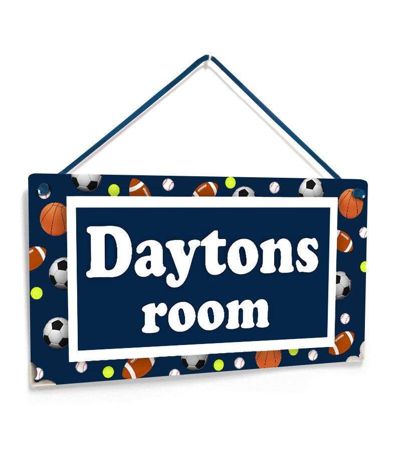 Soccer football Fan door sign Boys favorite sport bedroom Etsy