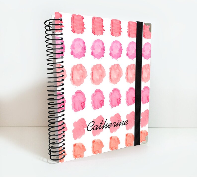 Personalized Teacher Planner A5 Size Size 2020 / 2021 Pink Etsy