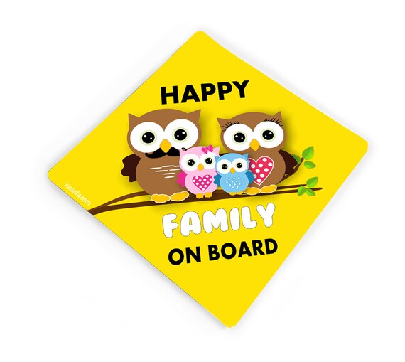 Baby Cat on Board Car Sign Boy or Girl Childrens Non Personalised Animal Theme Baby on Board