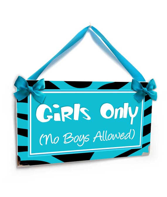 Personalizable Girls Only Room No Boys Allowed Tennagers Etsy