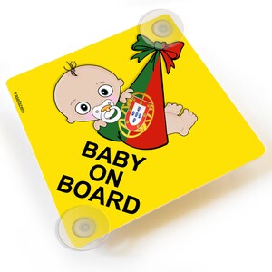 Bebe A Bord Du Signe De Voiture Bebe Adorable Portugais Avec Etsy