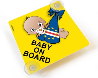 Pequeño hombre a bordo de signo Ventosa Coche Firmar con Capucha Bebé a bordo de signo 