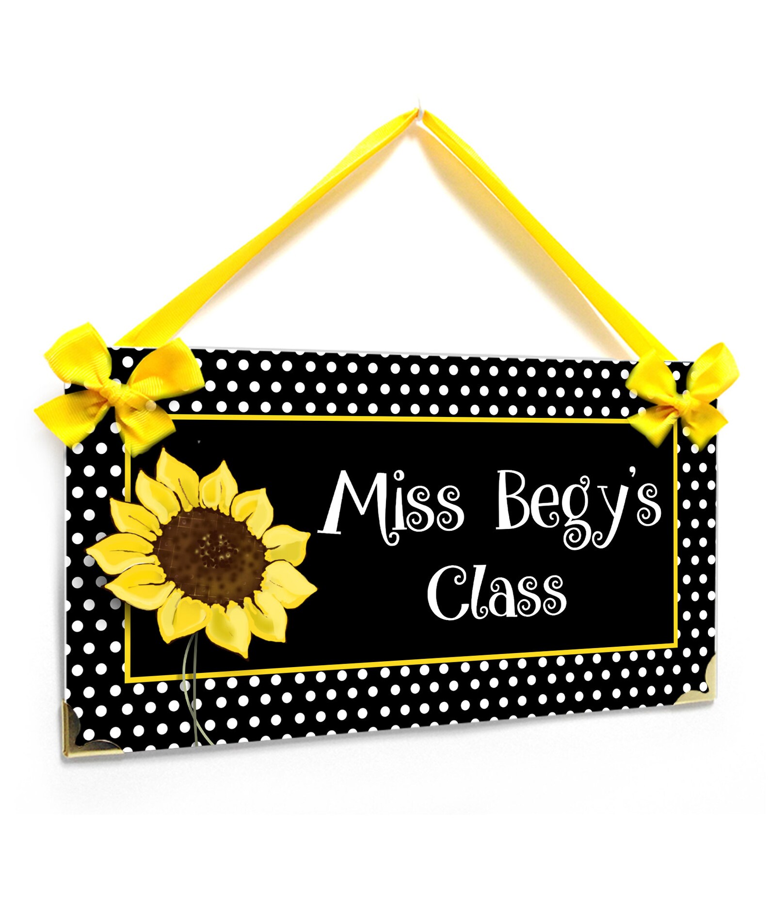 Personalized Door Hanger for Teacher Classroom Door Black and Etsy