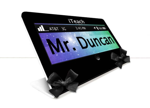 Personalized Desk Name Plate Technology Themed Office Or Etsy
