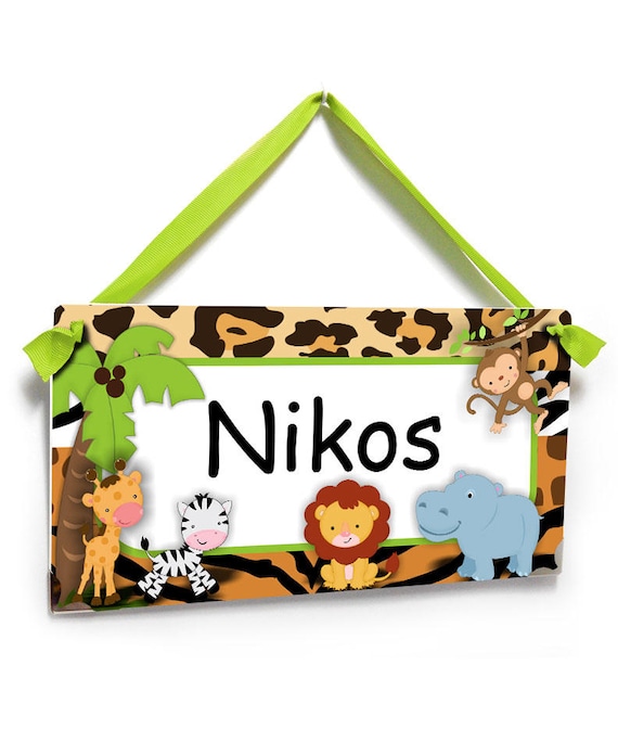 Personalised Child Kids Wall Door Art Wooden Letter Plaque Gift Any Name/Theme 